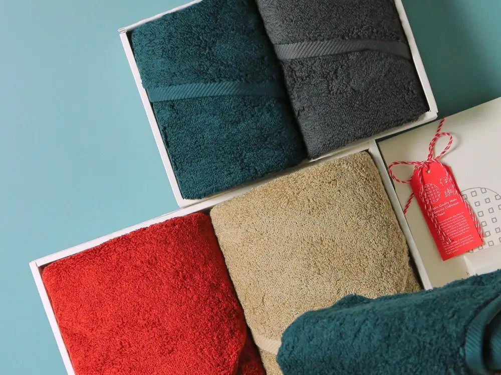 Display of Imabari towels gift wrapping