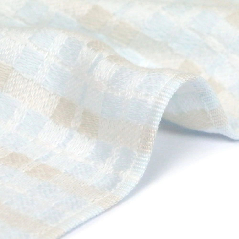 Close-up of a side of blue Imabari towel "enowa"