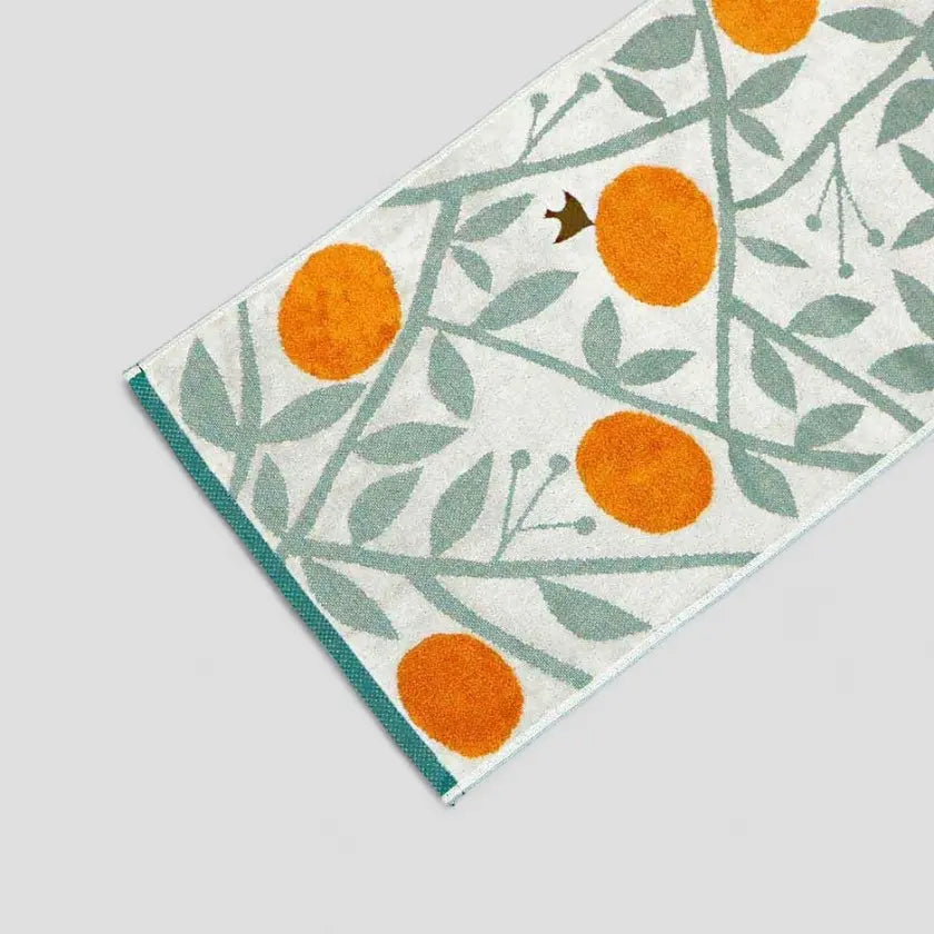 Close-up of multi color with bird, orange and leaf pattern