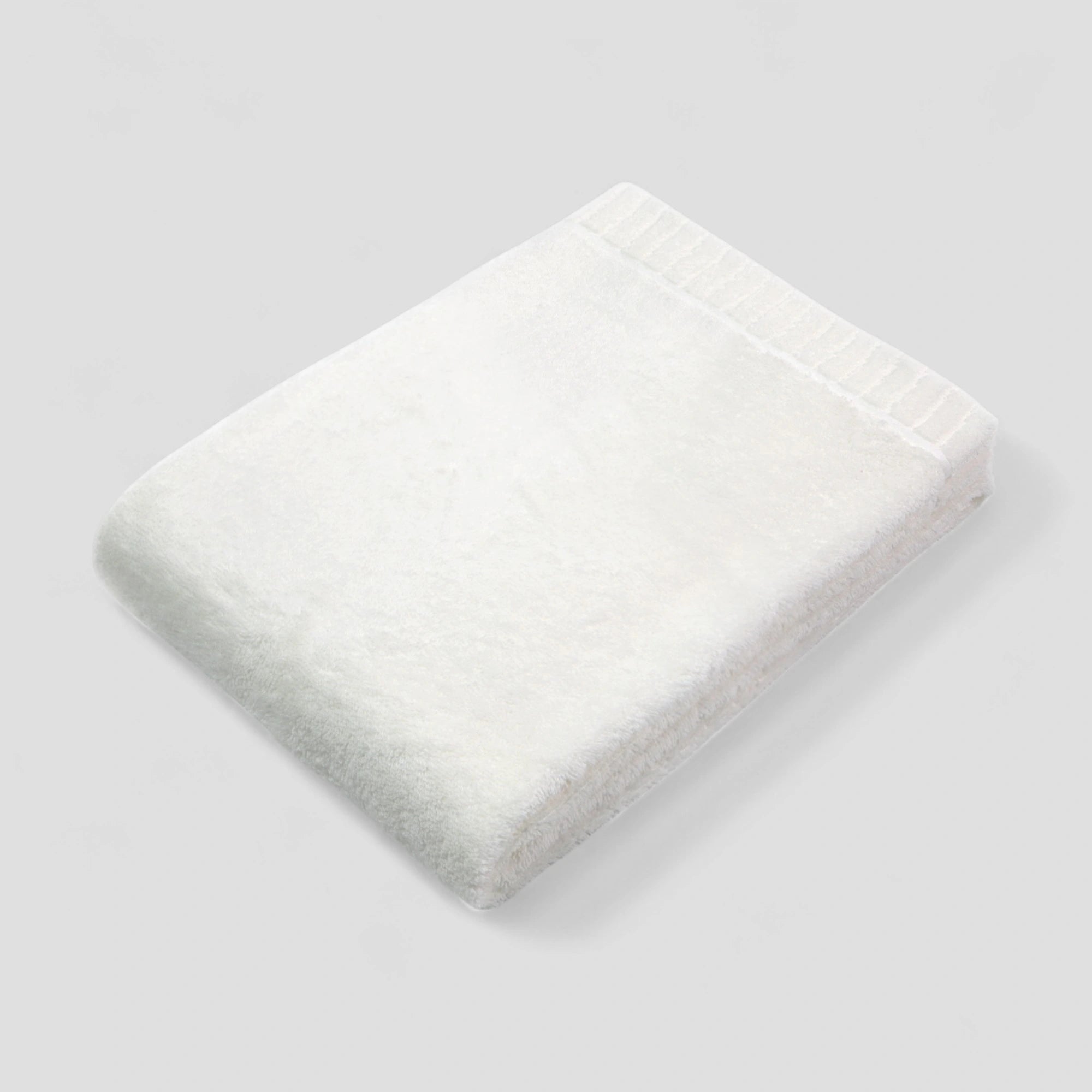 White Imabari towel on a light gray background