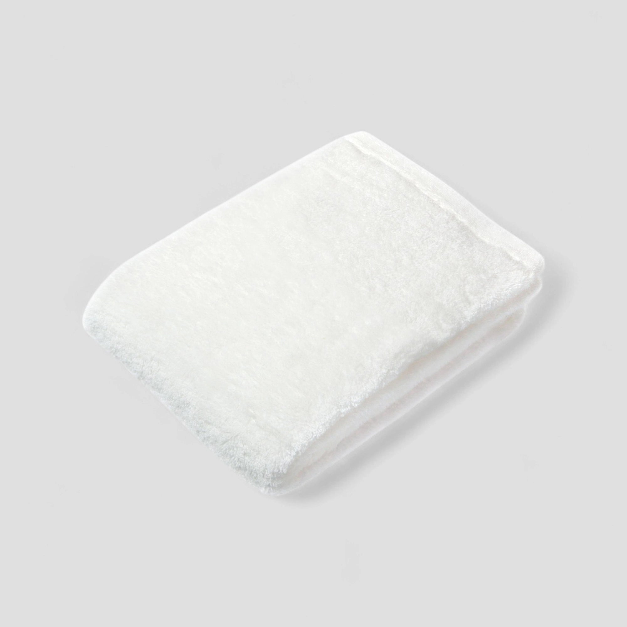White Imabari towel on a light gray background
