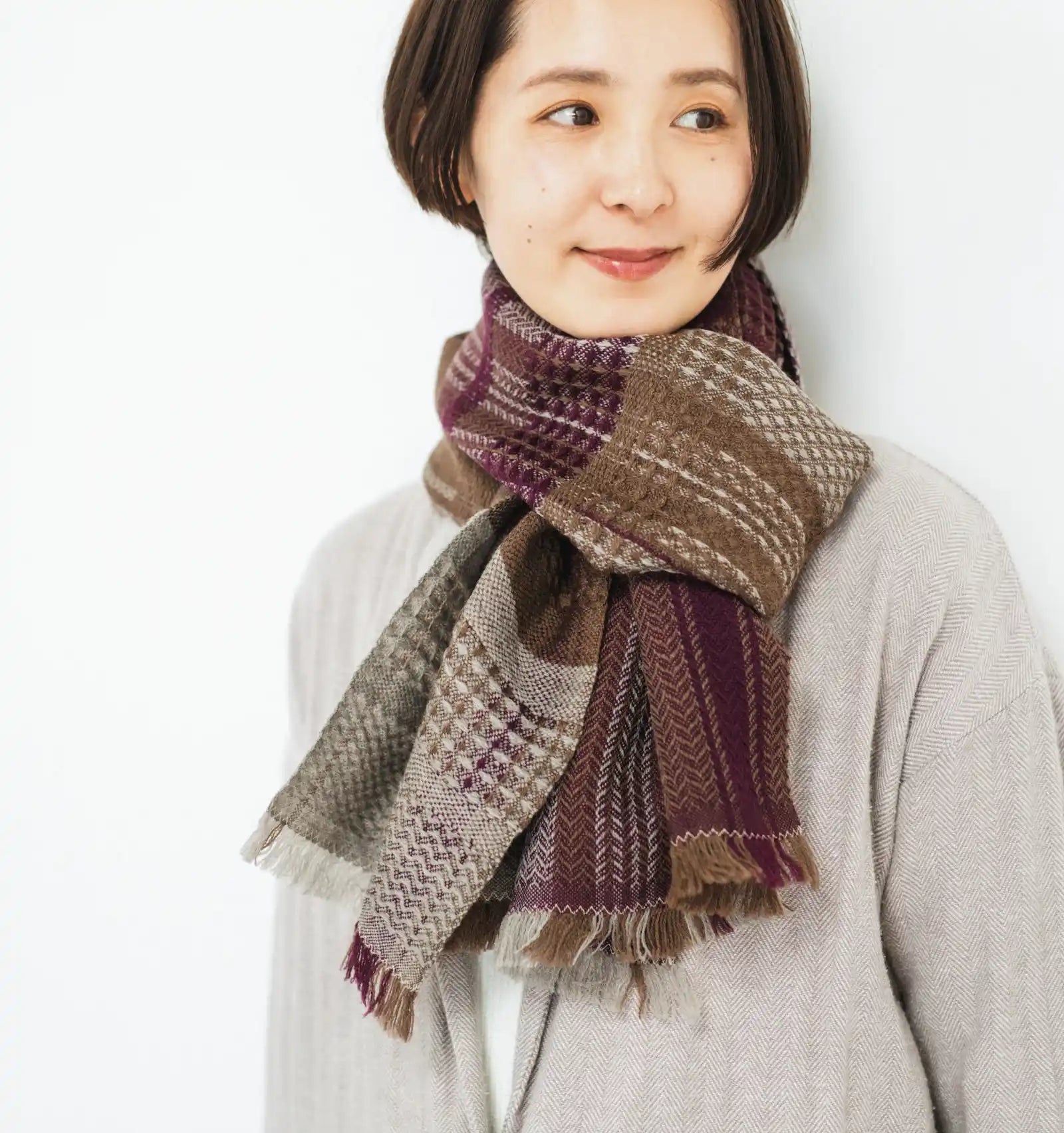 KAWARI Extra Fine Merino Wool Muffler Zero