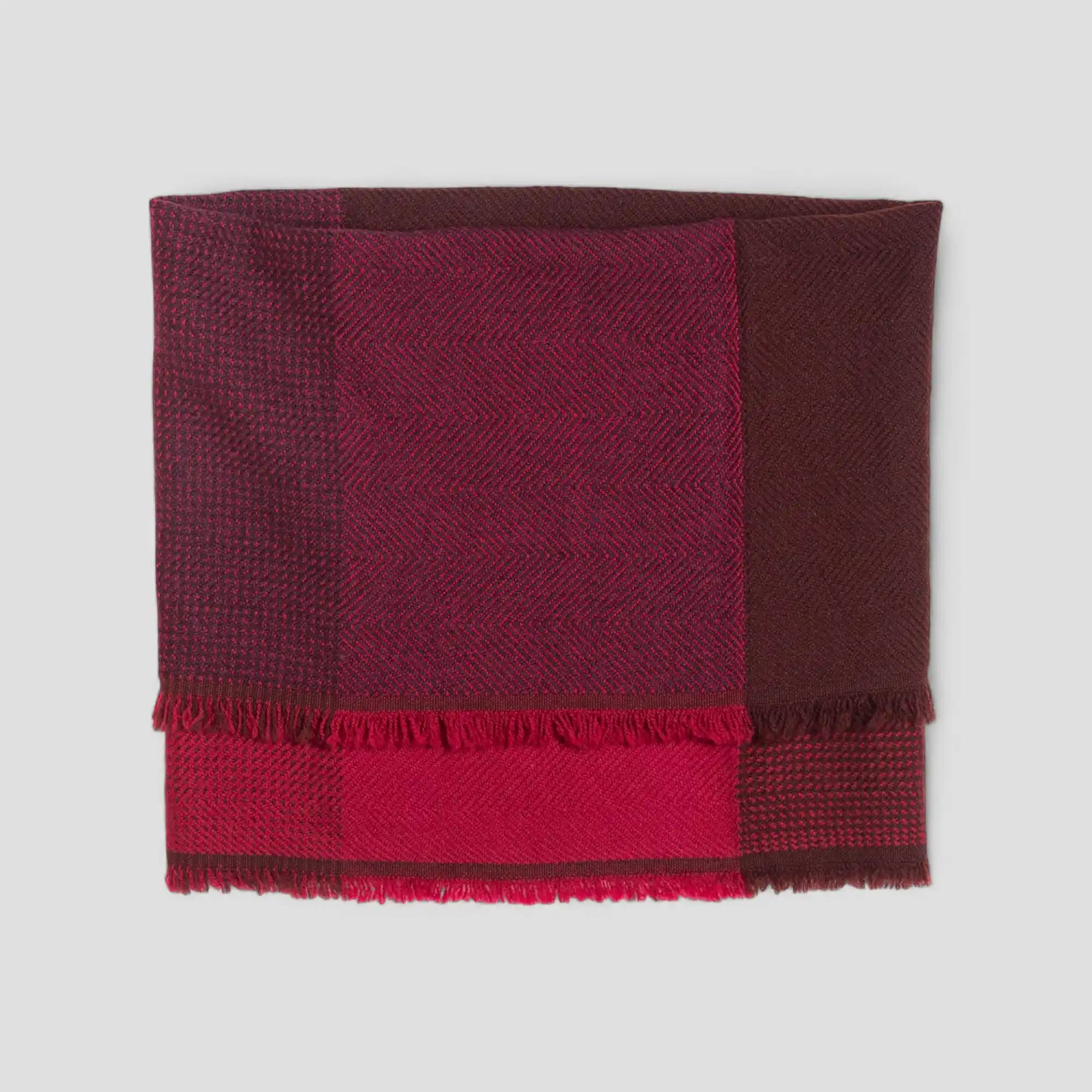 NECKABLE Wool Snood Cross Color