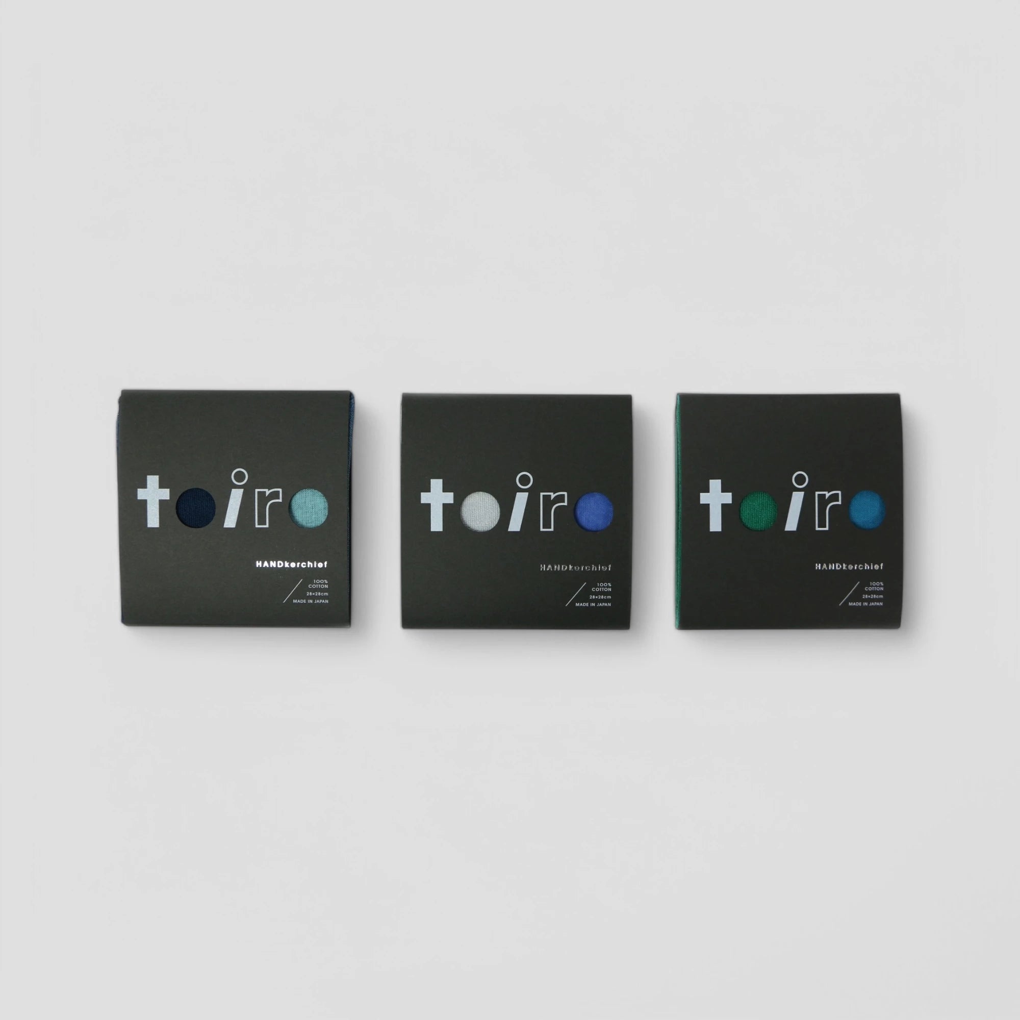 Three small Imabari towels with Toiro branding package