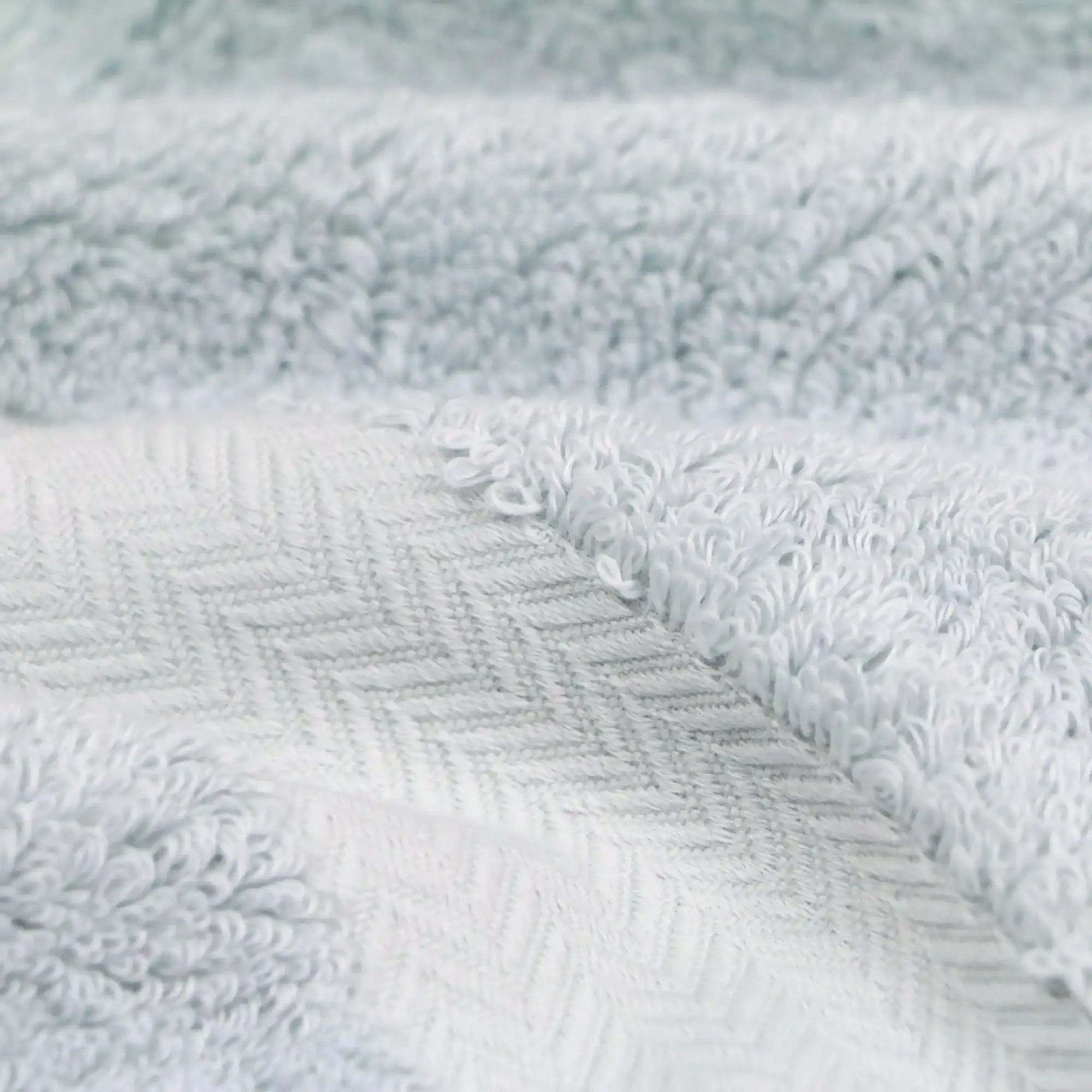 Close-up of pile and herringbone design of Iori&