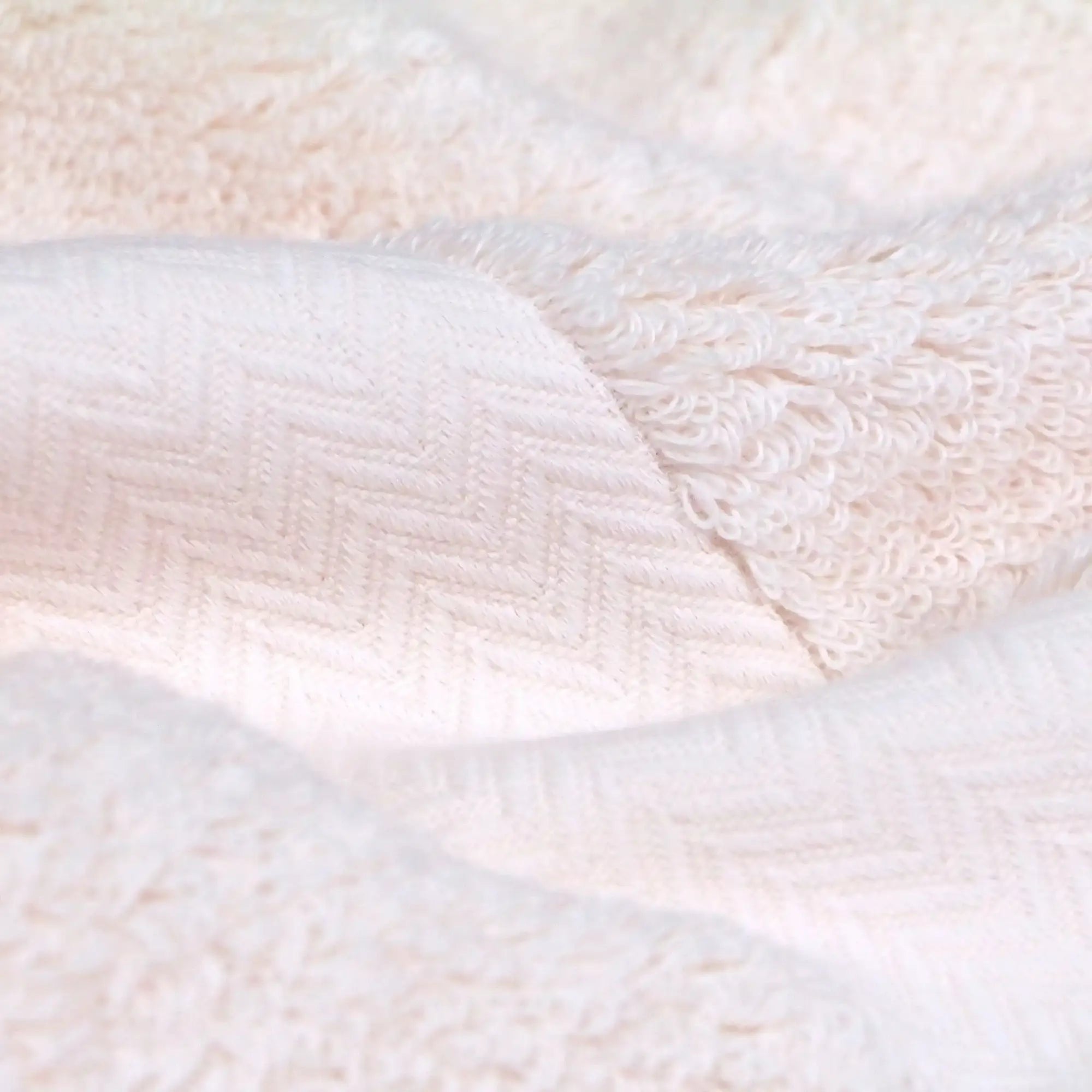 Close-up of pile and herringbone design of Iori&