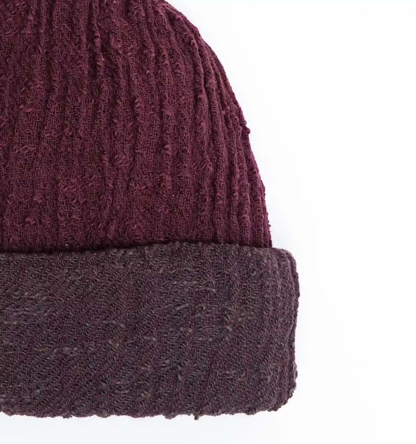 8WAY COTTON CAP - Bordeaux × Brown