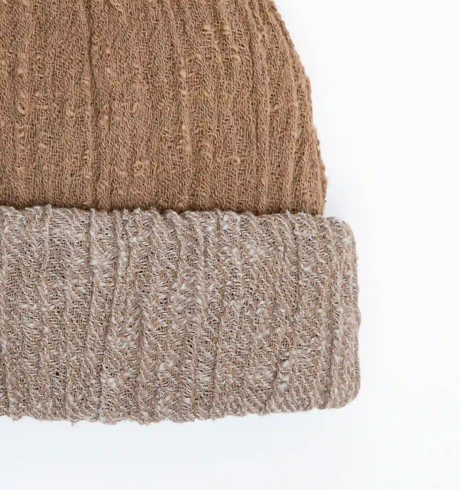 8WAY COTTON CAP - Camel × Mocha