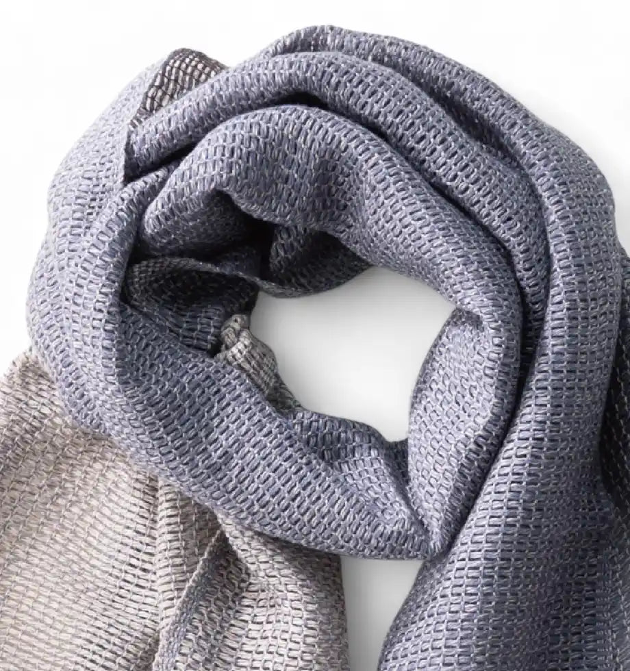 MOJIRI Two-Tone Organic Cotton Muffler