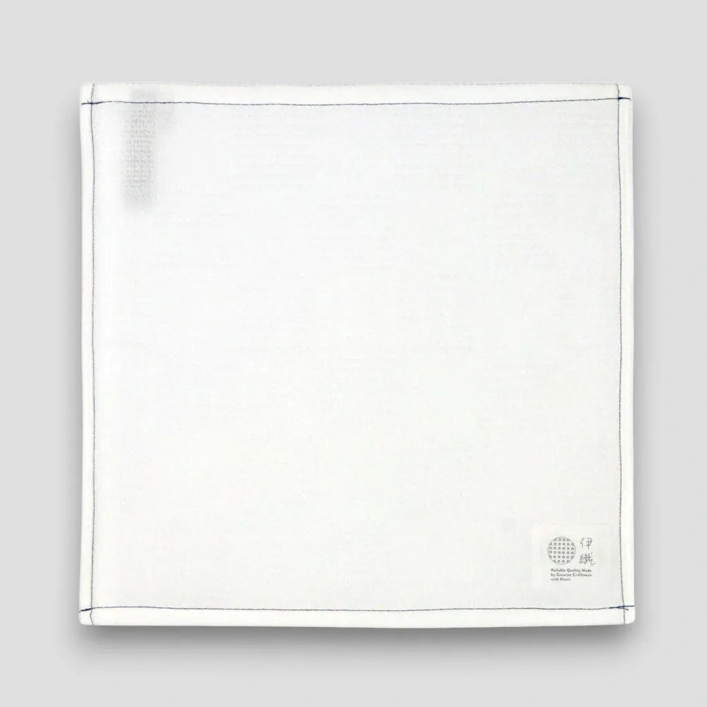 White "Non-Pile" Imabari towel on a light gray background