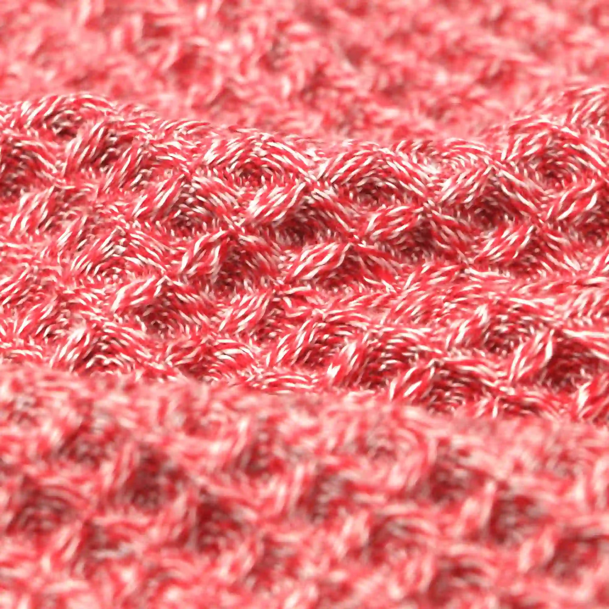 Close-up of red waffle Imabari towel 
