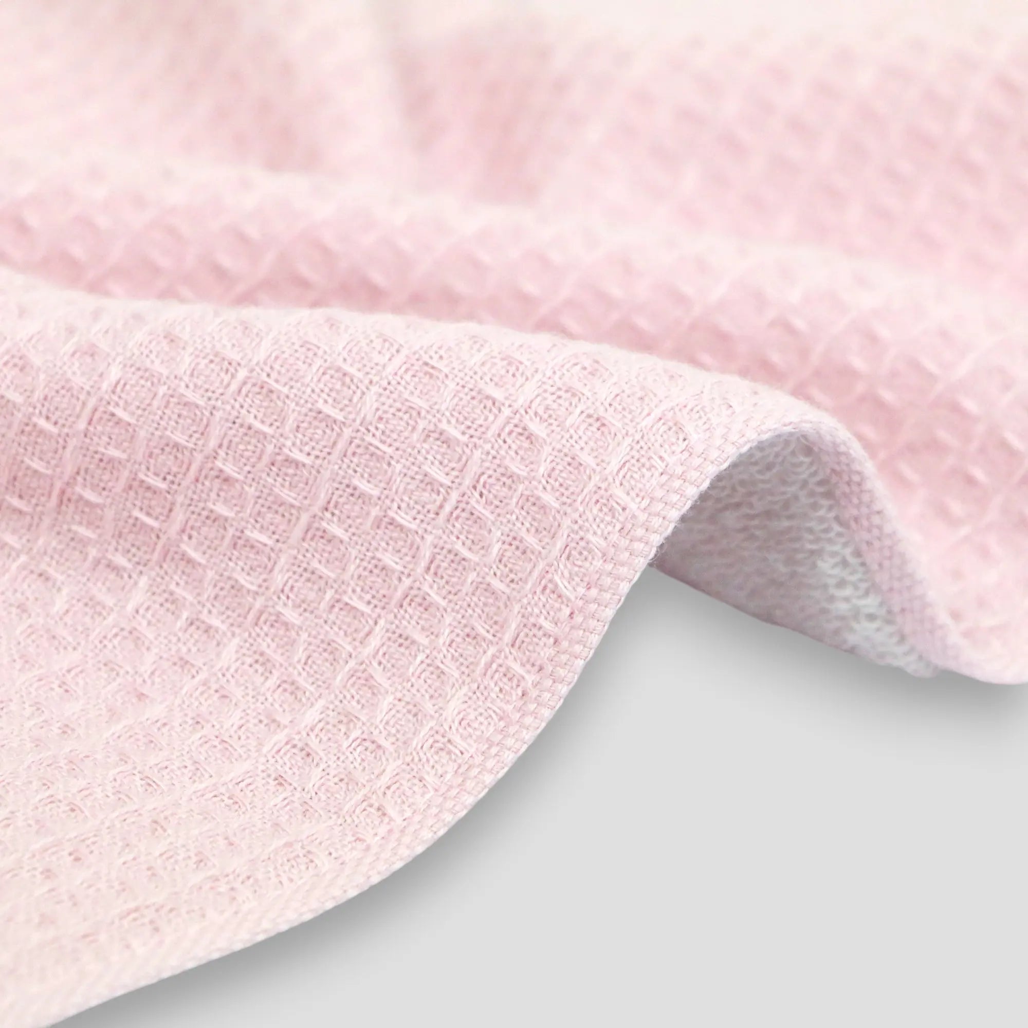 A close-up of the pink Imabari towel&
