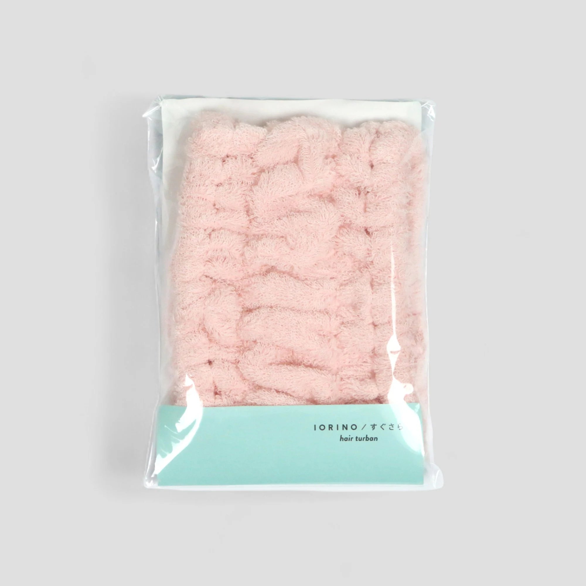 Packaged pink Imabari towel head band with &