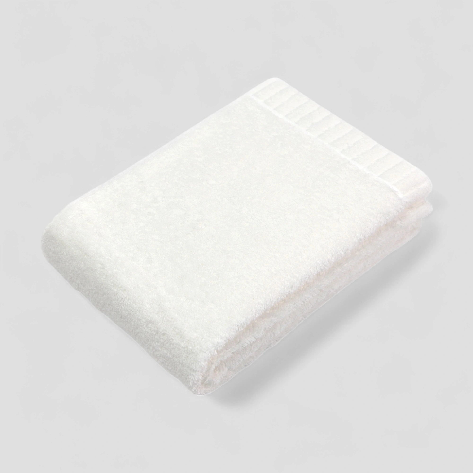 White Imabari towel on a light gray background
