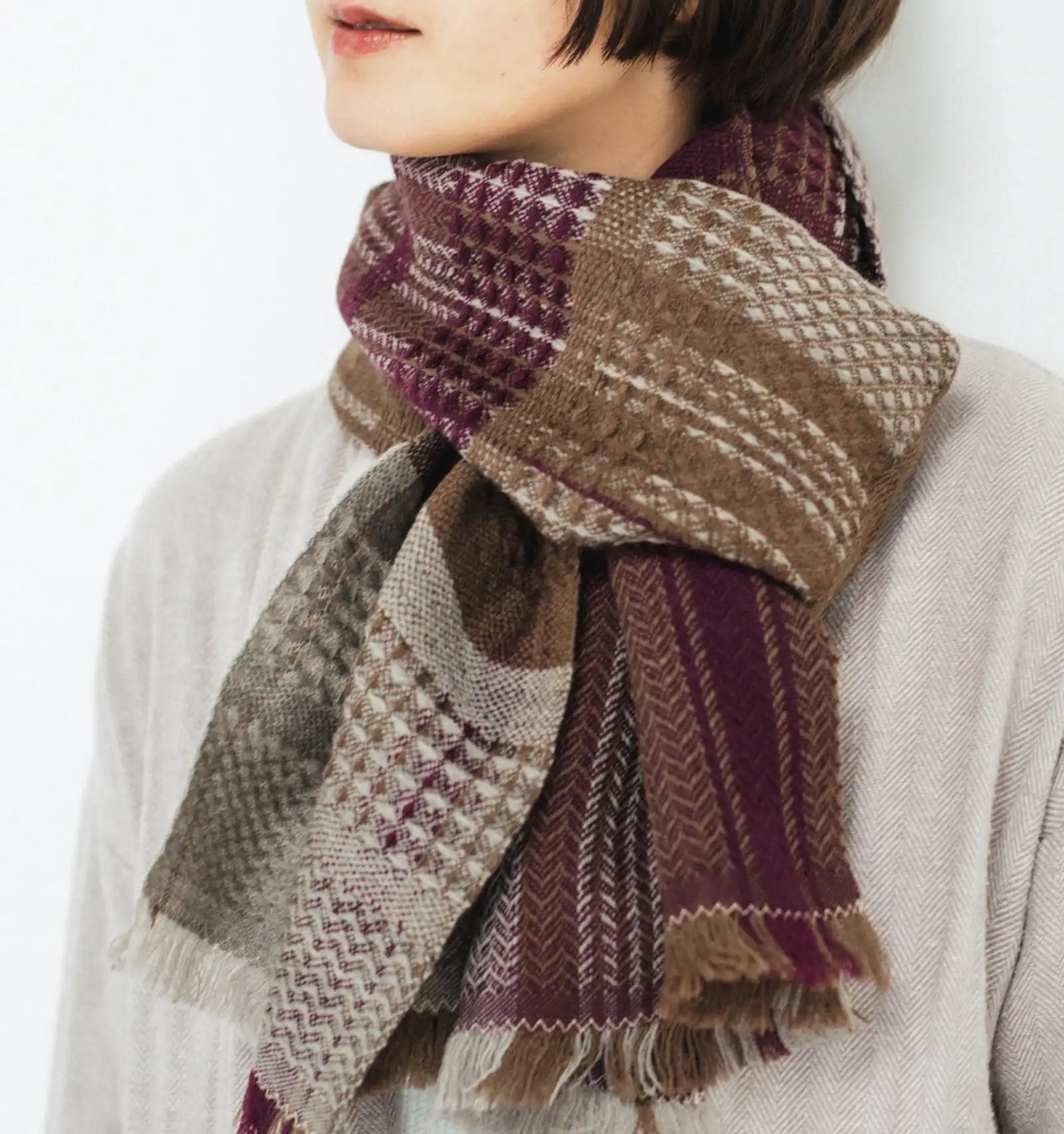 KAWARI Extra Fine Merino Wool Muffler Zero