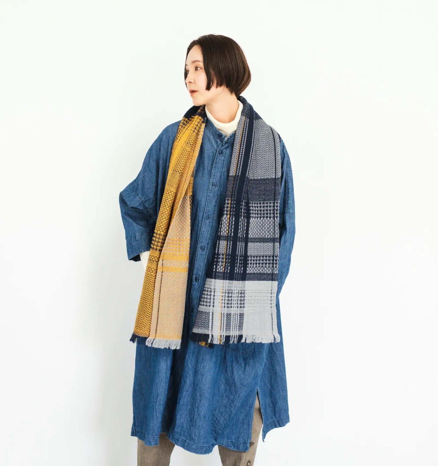 KAWARI Extra Fine Merino Wool Muffler Zero