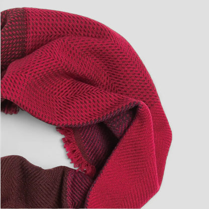 NECKABLE Wool Snood Cross Color