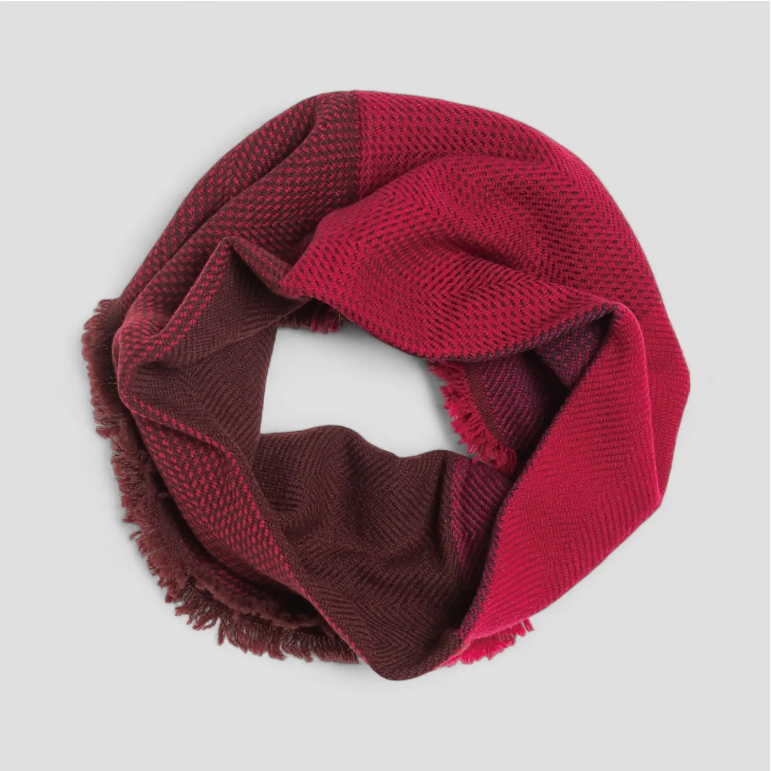 NECKABLE Wool Snood Cross Color