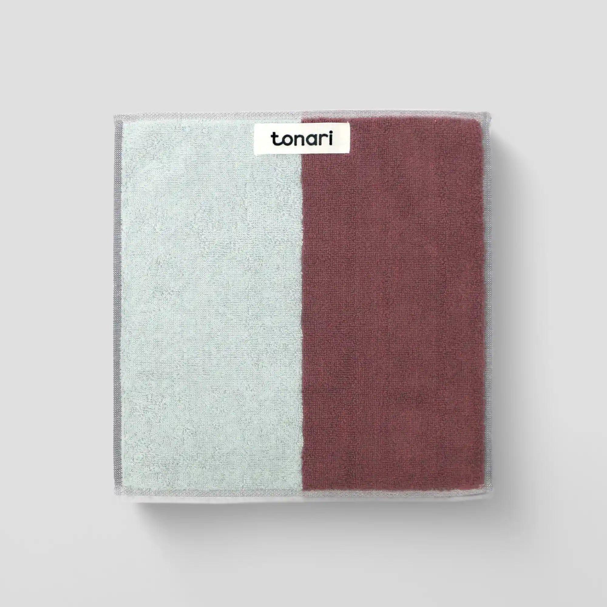 A collection of "tonari" Imabari towel in purple and gray 
