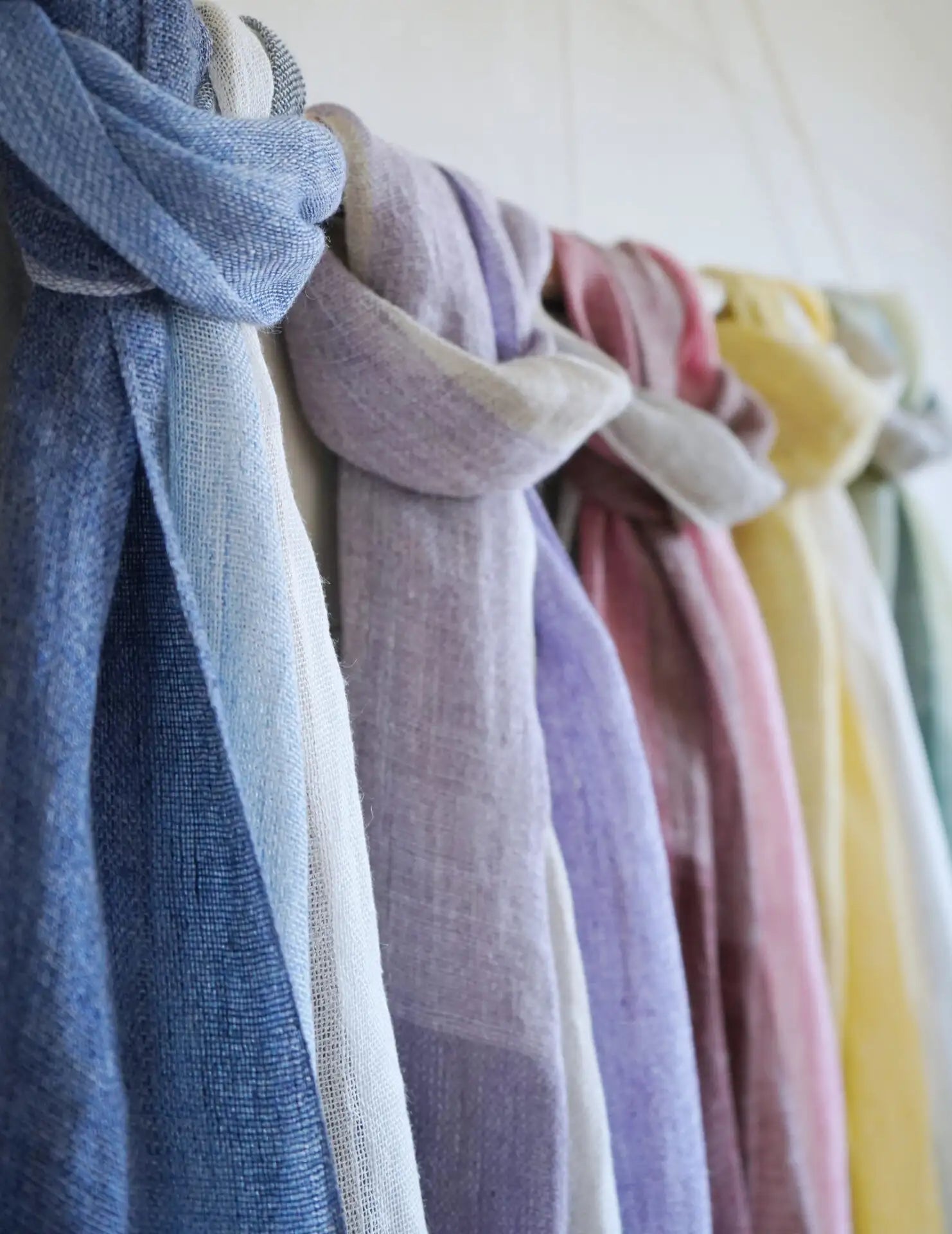 Linen＆Ramie Stole Colors-Yellow