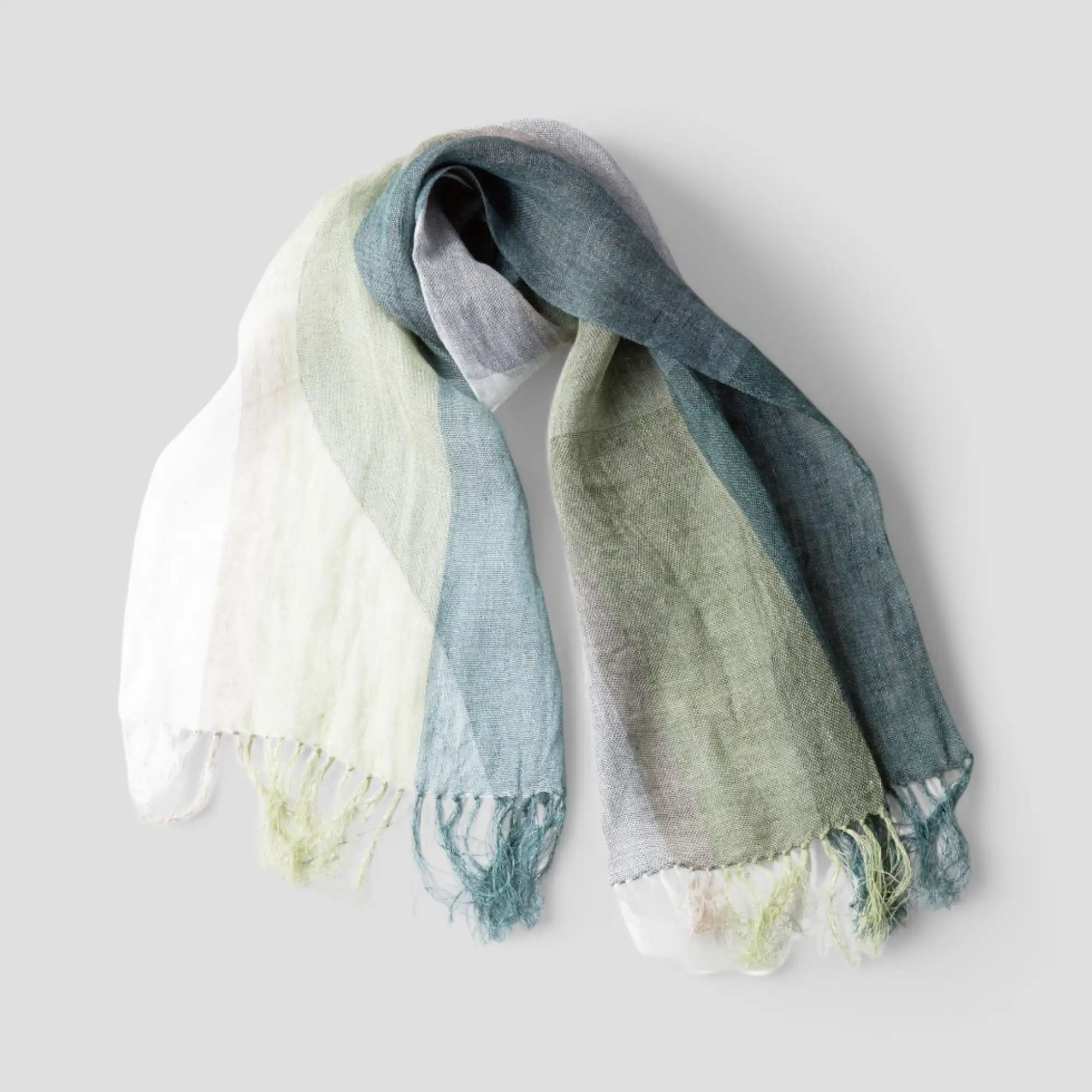 Linen＆Ramie Stole Colors-Green