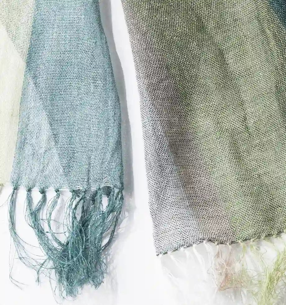 Linen＆Ramie Stole Colors-Green