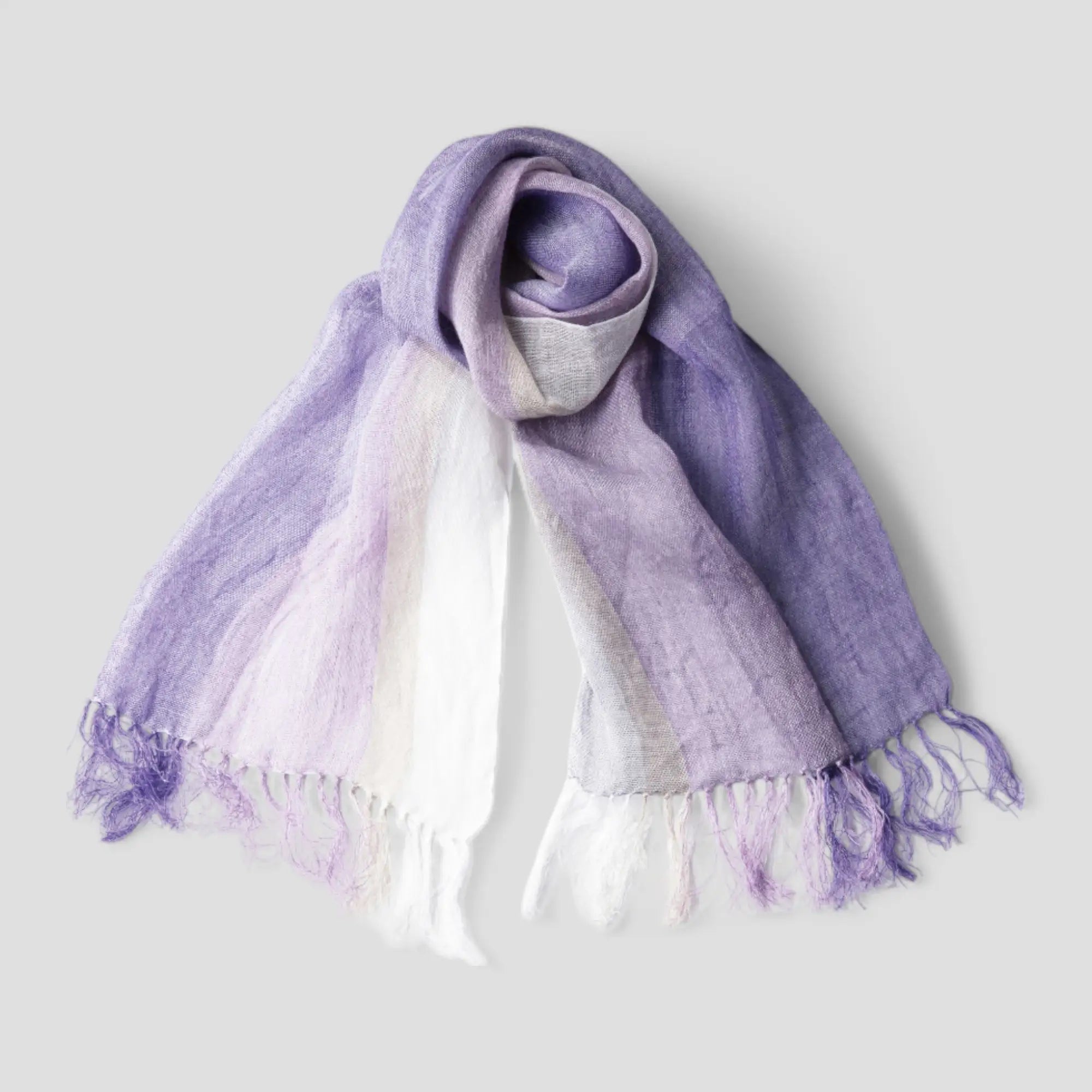 Linen＆Ramie Stole Colors-Purple