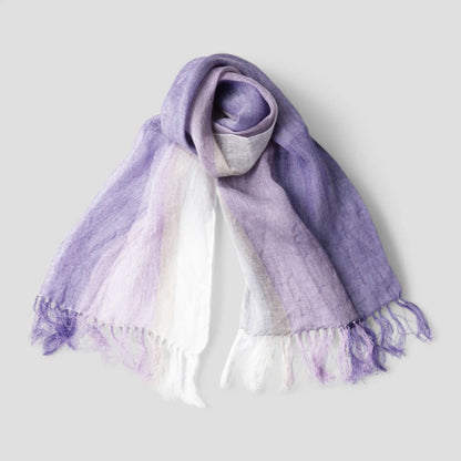 Linen＆Ramie Stole Colors-Purple