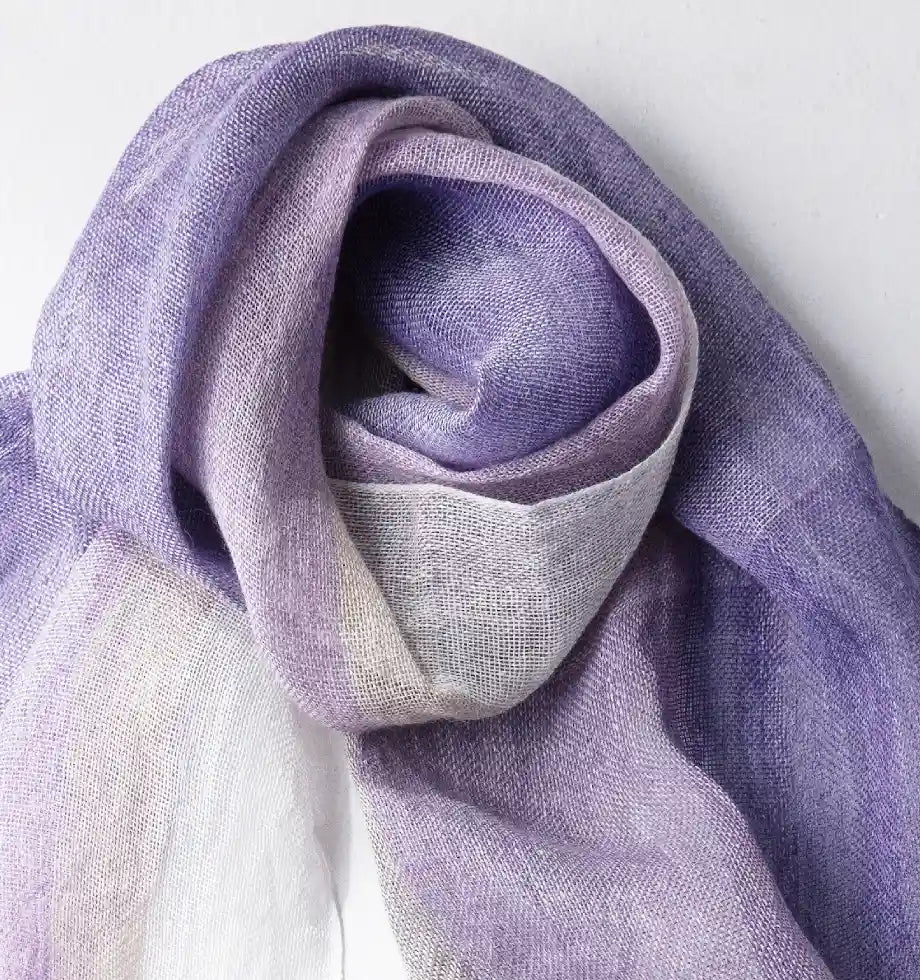 Linen＆Ramie Stole Colors-Purple