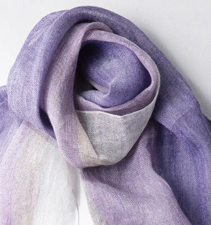 Linen＆Ramie Stole Colors-Purple