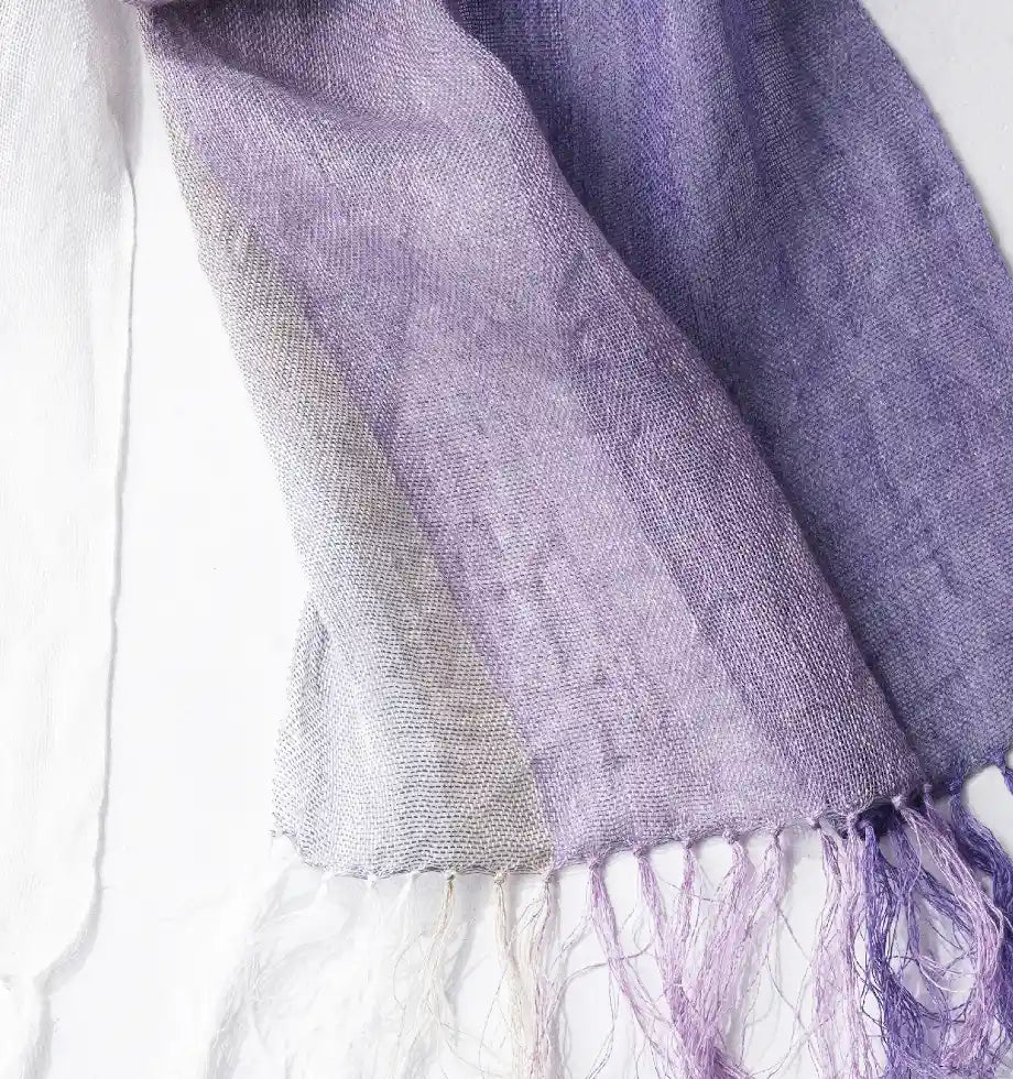 Linen＆Ramie Stole Colors-Purple