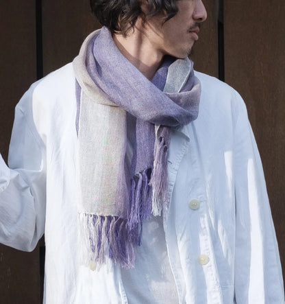 Linen＆Ramie Stole Colors-Purple