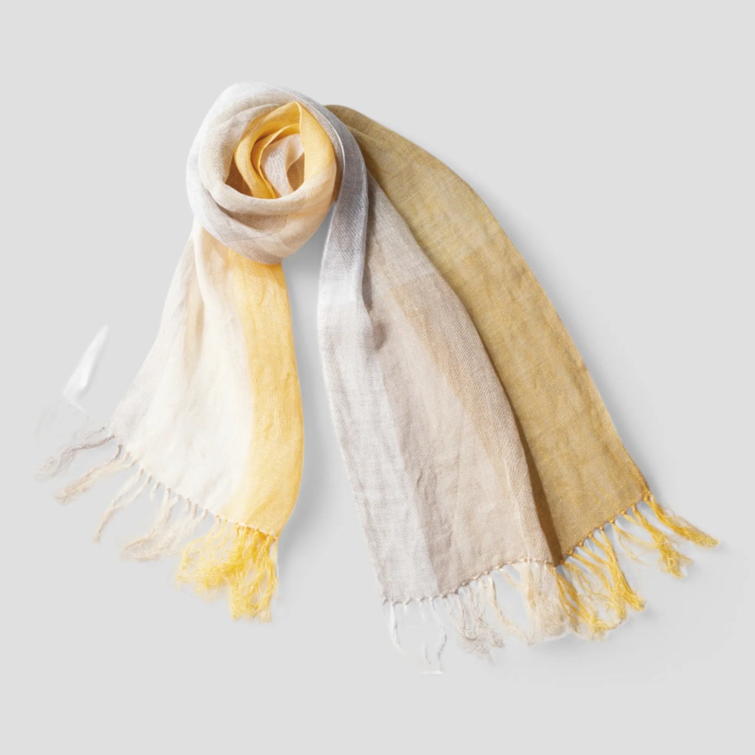 Linen＆Ramie Stole Colors-Yellow