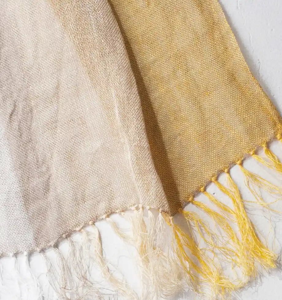 Linen＆Ramie Stole Colors-Yellow