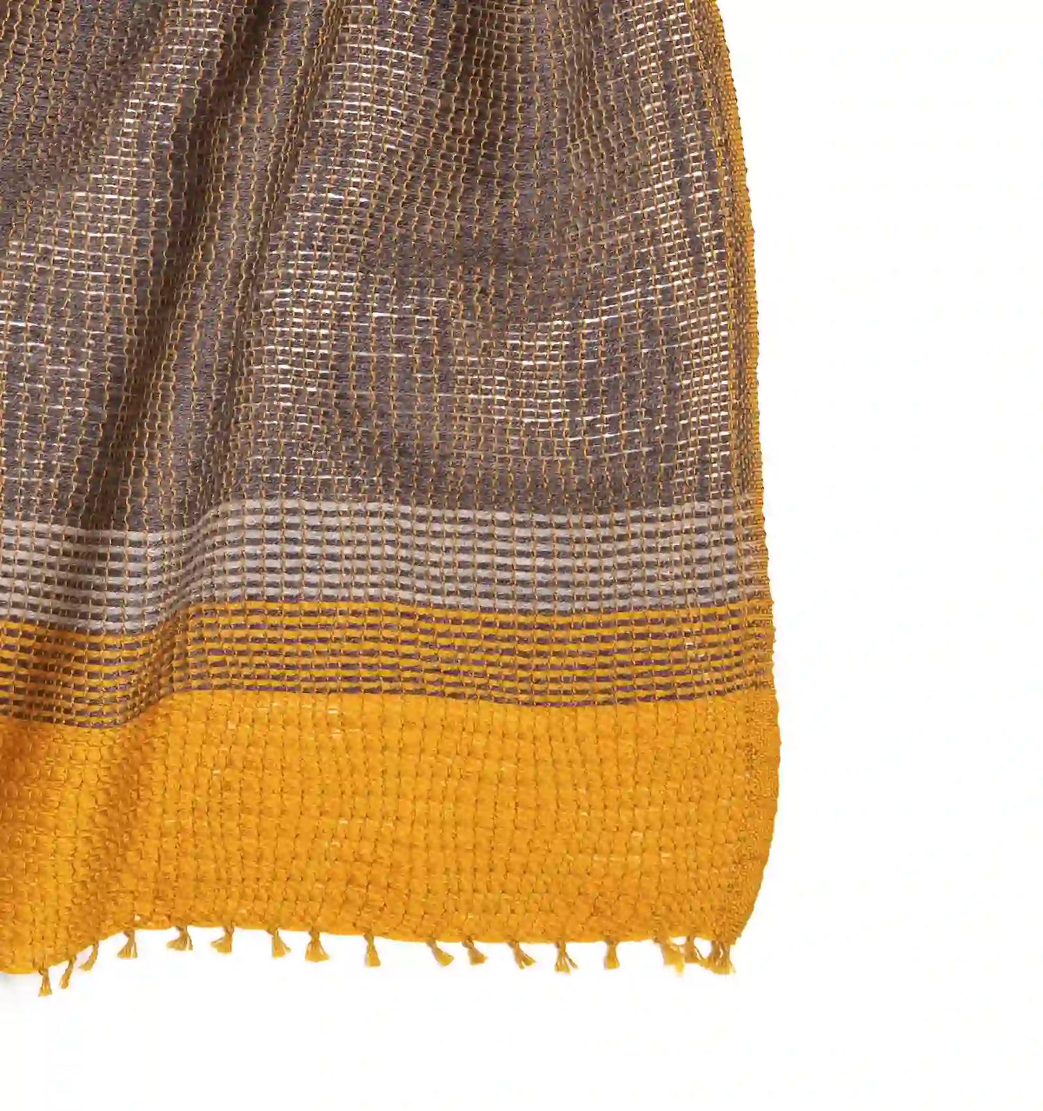 YURAGI Wool Muffler - Mustard