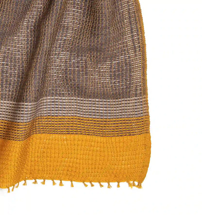 YURAGI Wool Muffler - Mustard