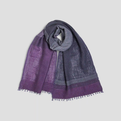 YURAGI Wool Muffler - Violet