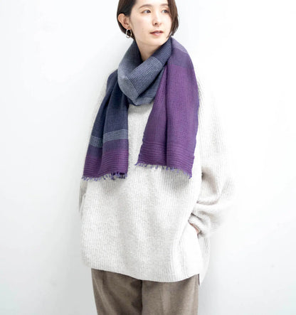 YURAGI Wool Muffler - Violet