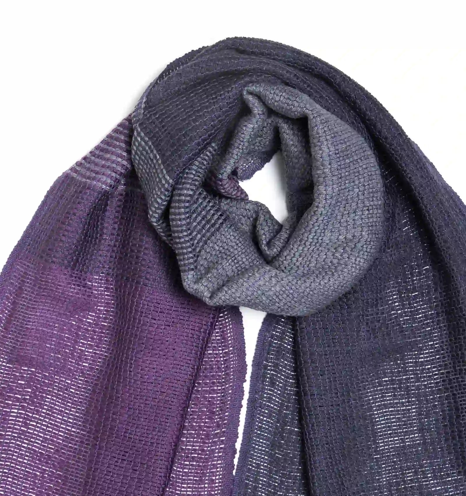 YURAGI Wool Muffler - Violet