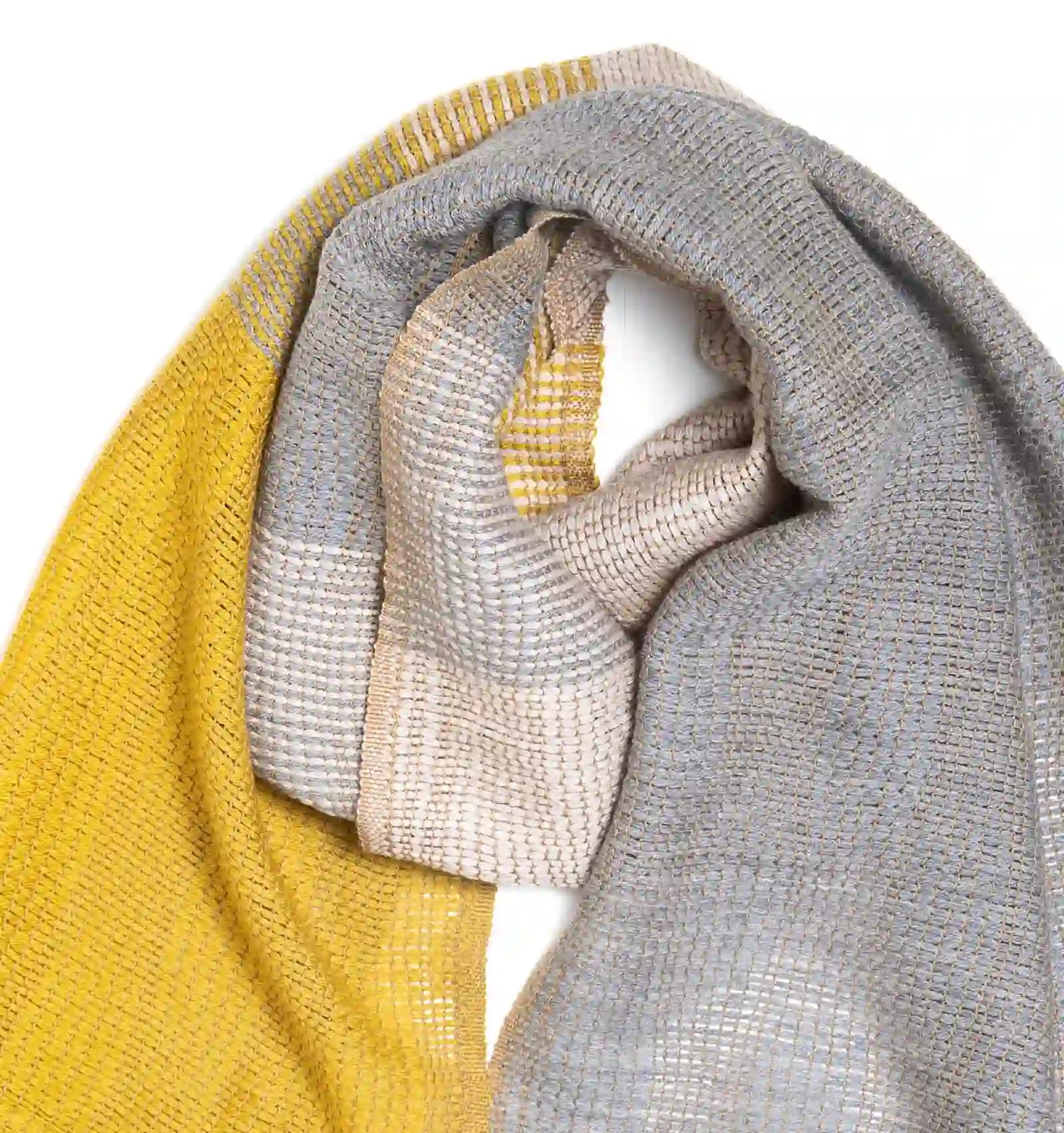 YURAGI Wool Muffler - Canary Yellow