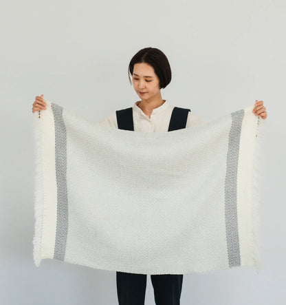 KAWARI Extra Fine Merino Wool BLANKET SHAWL