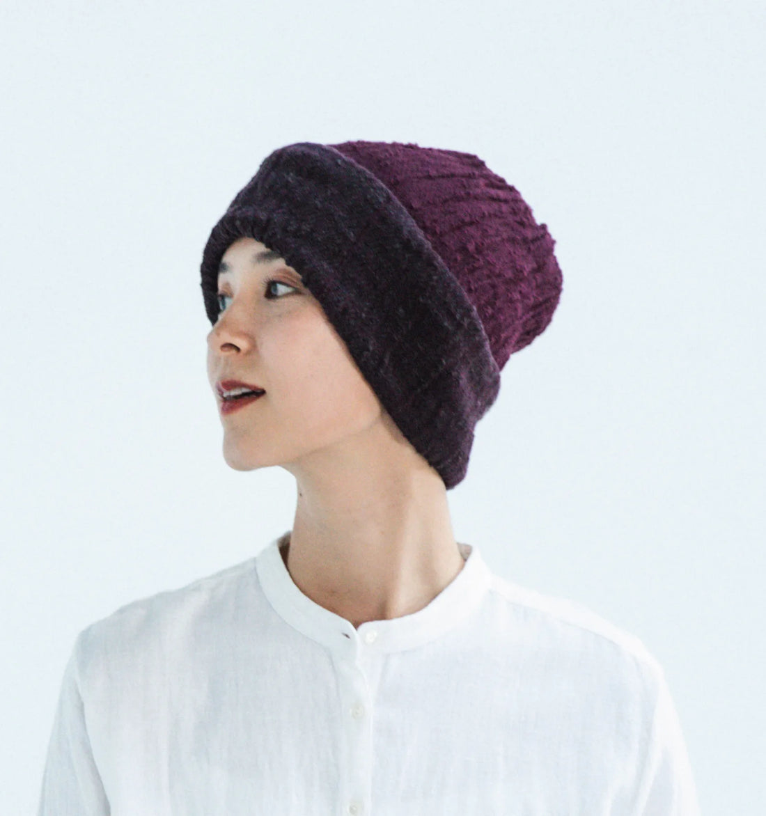 8WAY COTTON CAP - Bordeaux × Brown