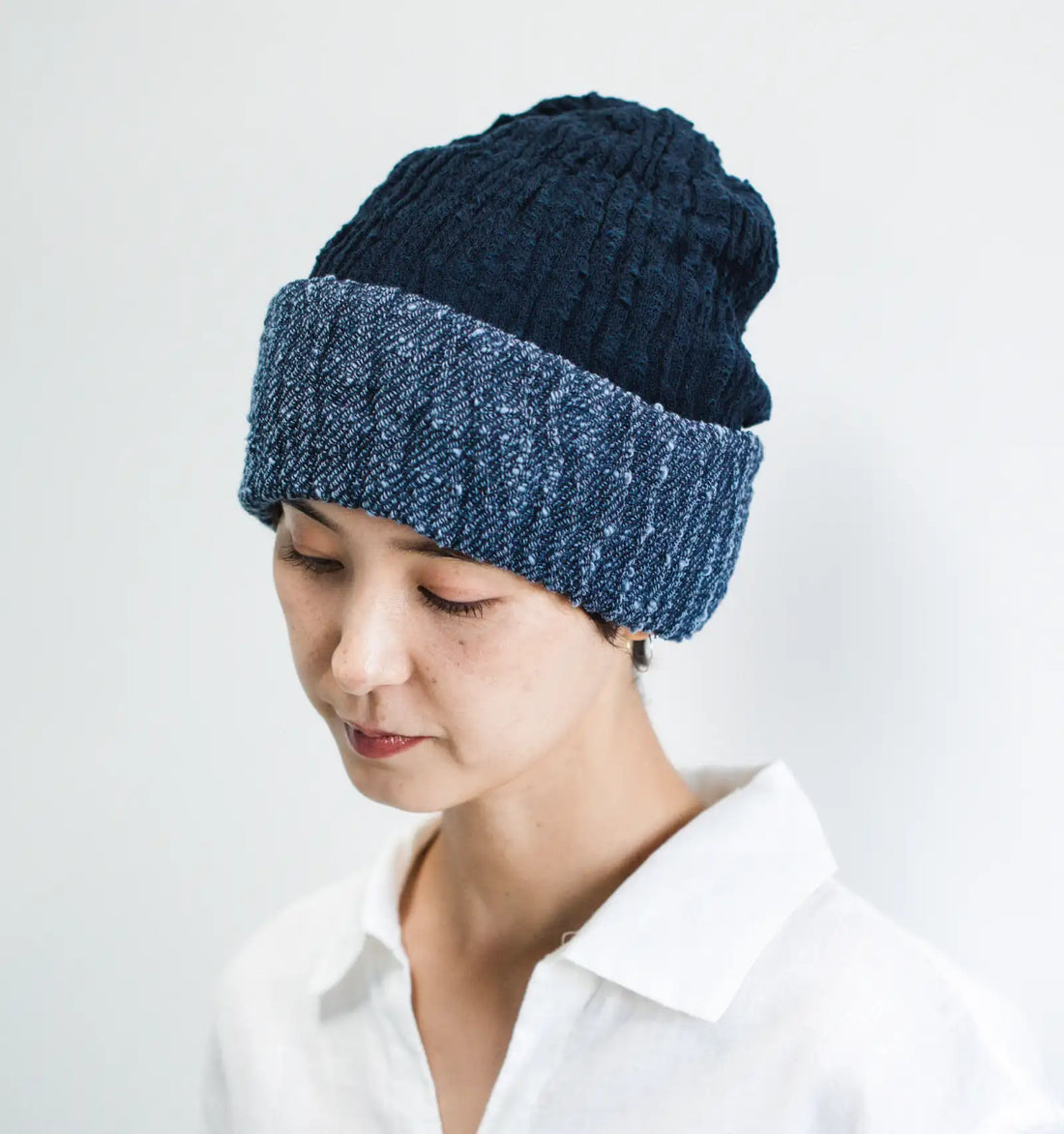 8WAY COTTON CAP - Navy × Blue