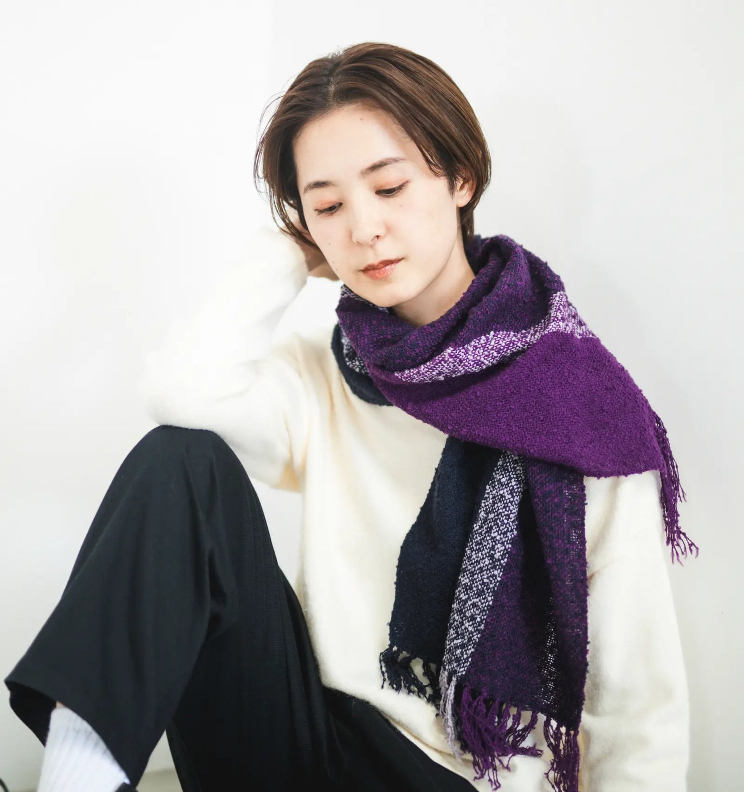 LOOP Cotton Muffler - Purple