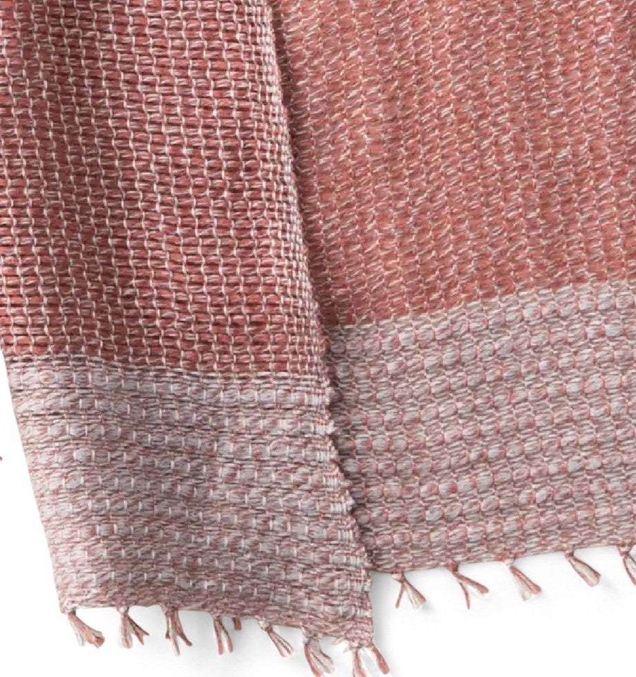 MOJIRI Two-Tone Organic Cotton Muffler - Marron